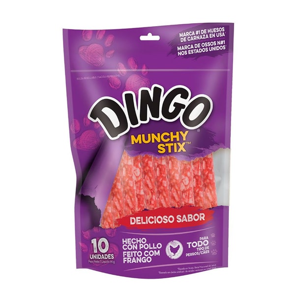 DINGO MUNCHY STIX 90 GR 10 UNIDADES-60